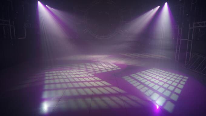 Moving head light show