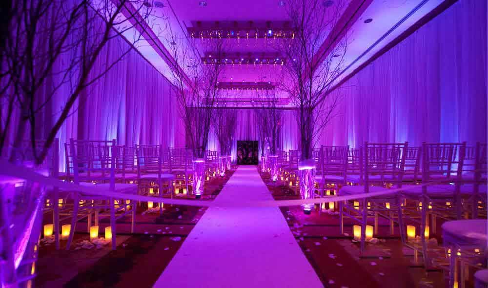 Parcan moodligh uplighting pink violet purple